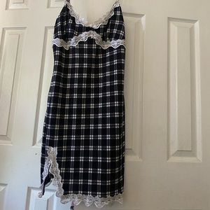 Black and White checkered dress.